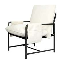 Avenel Corduroy Semi-Compressed Accent Chair